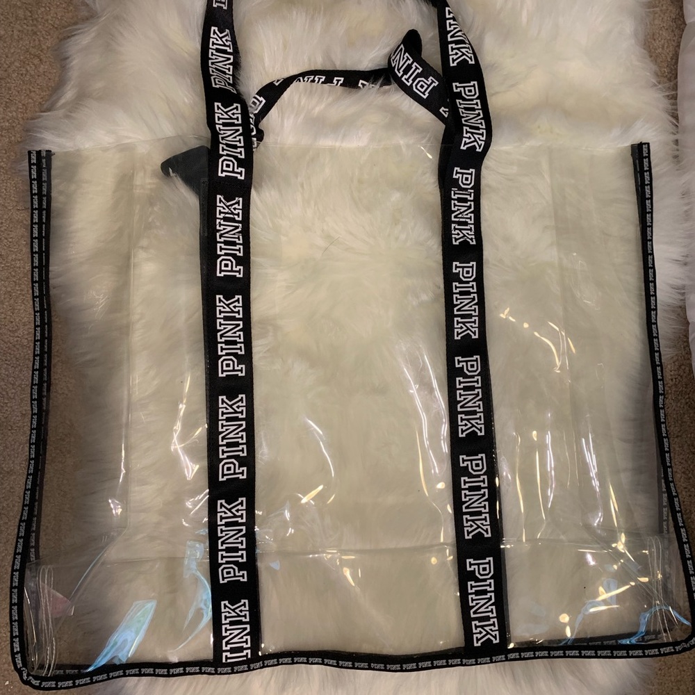 Clear Victoria’s Secret bag